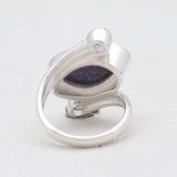Sponge Coral Sterling Silver Rings