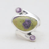 Sponge Coral Sterling Silver Rings