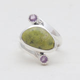 Sponge Coral Sterling Silver Rings