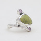 Sponge Coral Sterling Silver Rings
