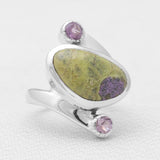 Sponge Coral Sterling Silver Rings