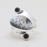 Sponge Coral Sterling Silver Rings