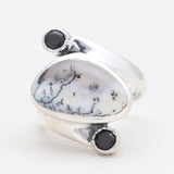 Sponge Coral Sterling Silver Rings