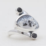 Sponge Coral Sterling Silver Rings