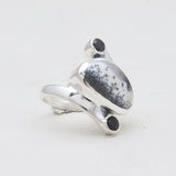 Sponge Coral Sterling Silver Rings