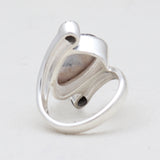 Sponge Coral Sterling Silver Rings