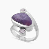 Sponge Coral Sterling Silver Rings