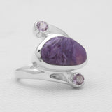 Sponge Coral Sterling Silver Rings