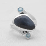 Sponge Coral Sterling Silver Rings