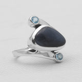 Sponge Coral Sterling Silver Rings