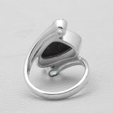 Sponge Coral Sterling Silver Rings
