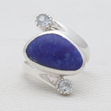 Sponge Coral Sterling Silver Rings