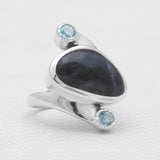 Sponge Coral Sterling Silver Rings