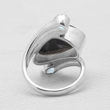 Sponge Coral Sterling Silver Rings