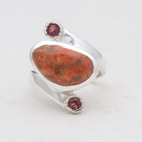 Sponge Coral Sterling Silver Rings