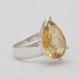 Blue Topaz Silver Rings