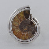 Ammonite Beautiful ring 925 Sterling Silver