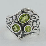 Tourmaline Silver Ring