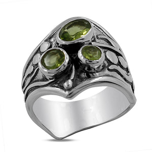 925 Sterling Silver Tourmaline Ring