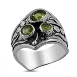 Tourmaline Silver Ring