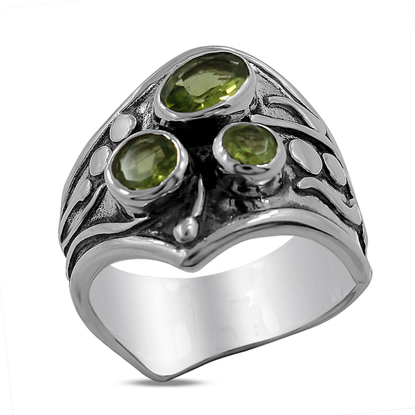 925 Sterling Silver Tourmaline Ring