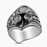 925 Sterling Silver Tourmaline Rings