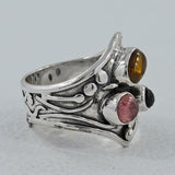 Tourmaline Silver Ring