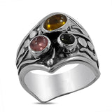 Tourmaline Silver Ring