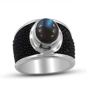 925 Sterling Silver Labradorite Rings