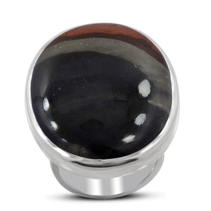 Polychrome Jasper Sterling Silver Rings