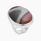 Polychrome Jasper Sterling Silver Rings