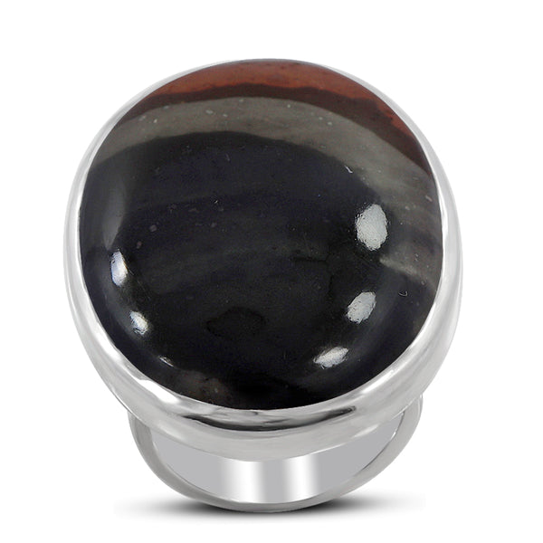 Polychrome Jasper Sterling Silver Rings