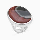 Polychrome Jasper Sterling Silver Rings