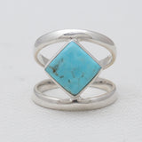 Larimar Silver Rings