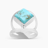 Larimar Silver Rings