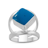 Larimar Silver Ring