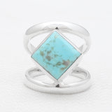 Larimar Silver Rings