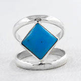 Larimar Silver Ring