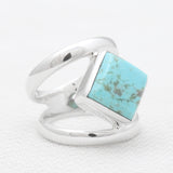Larimar Silver Rings