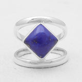 Larimar Silver Rings