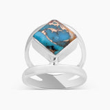 Larimar Silver Rings