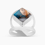Larimar Silver Rings