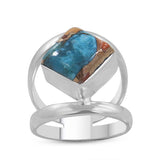 Larimar Silver Ring