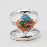 Larimar Silver Rings