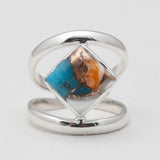 Larimar Silver Rings