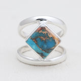Larimar Silver Rings