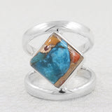 Larimar Silver Ring