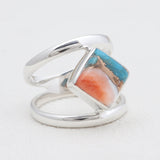 Larimar Silver Rings