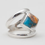 Larimar Silver Rings