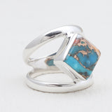 Larimar Silver Rings